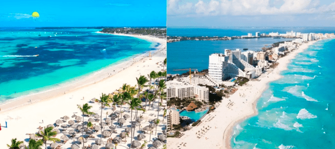 Punta Cana vs Cancún. Arenas blancas con aguas cristalinas vs disfrute de la Riviera Maya