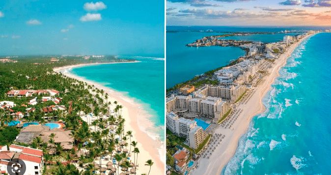 Punta Cana vs Cancún. Ambos destinos tienen hermosas playas