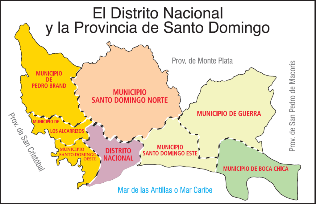División administrativa de la Provincia Santo Domingo