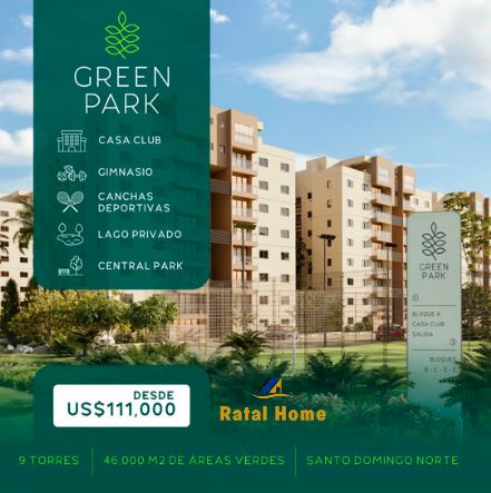 Green Park es uno de los proyectos de apartamentos emblematicos de Santo Domingo norte