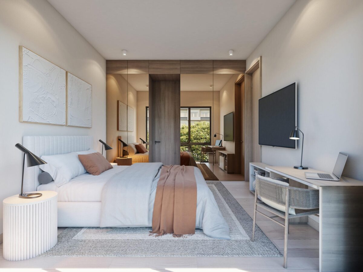 Habitación de un apartamento de City Place Luxury Condos