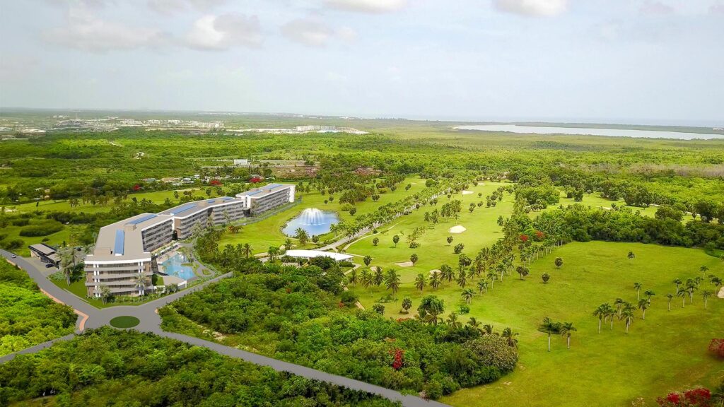 Campo de golf del Coral Golf Resort, donde está Palm View Punta Cana