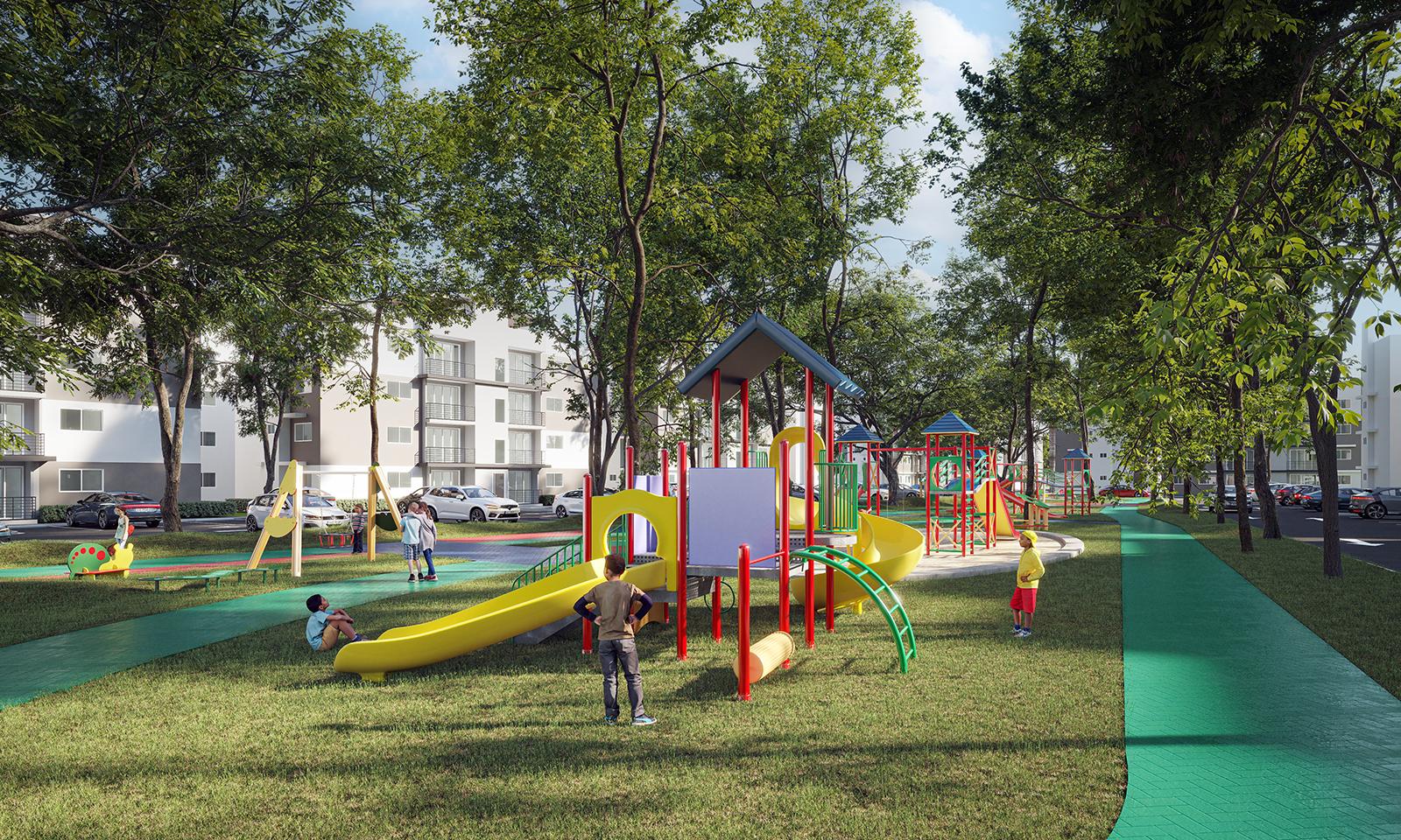 Área infantil de Palmas de Santo Domingo Norte