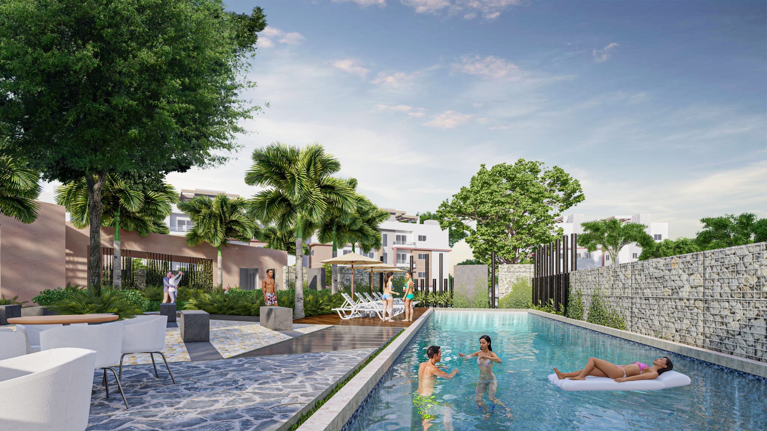 Piscina de Residencial Terrazas del Arroyo