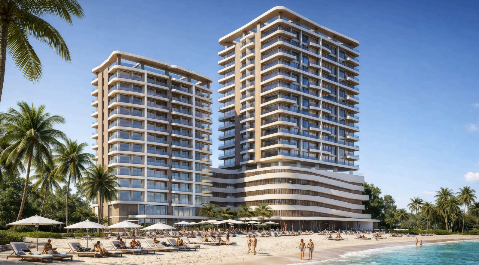 Fachada torres Prime Beach Juan Dolio