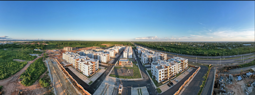 Bista aérea panorámica Brisas Del Prado Santo Domingo Este