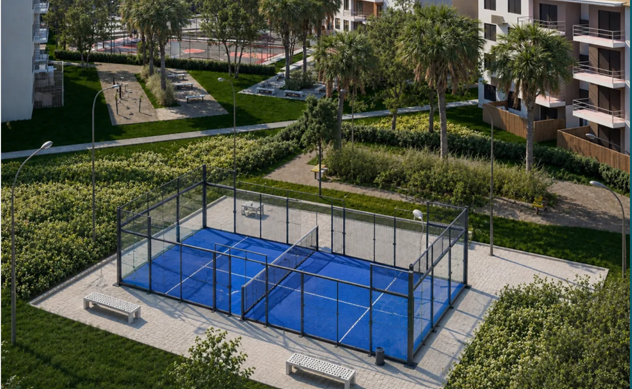 Cancha de pádel del residencial en Bávaro