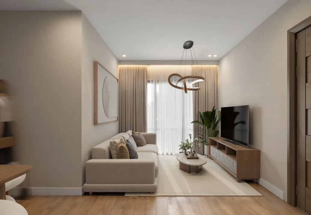 Sala de un apartamento del proyecto