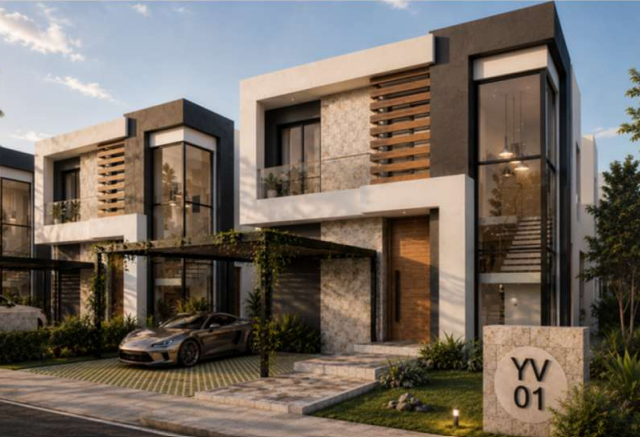 Villas de 2 niveles en Vista Cana: 4 habitaciones + patio y jardín, Punta Cana