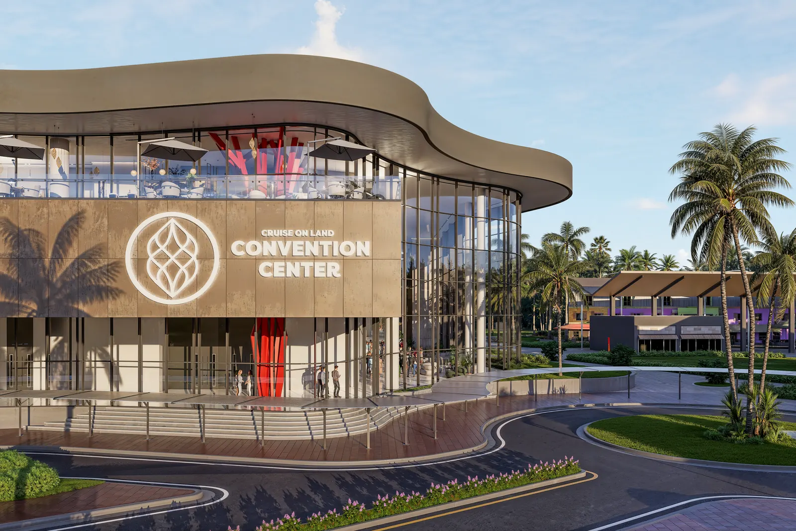 Frente del centro de convenciones de Cruise On Land Punta Cana