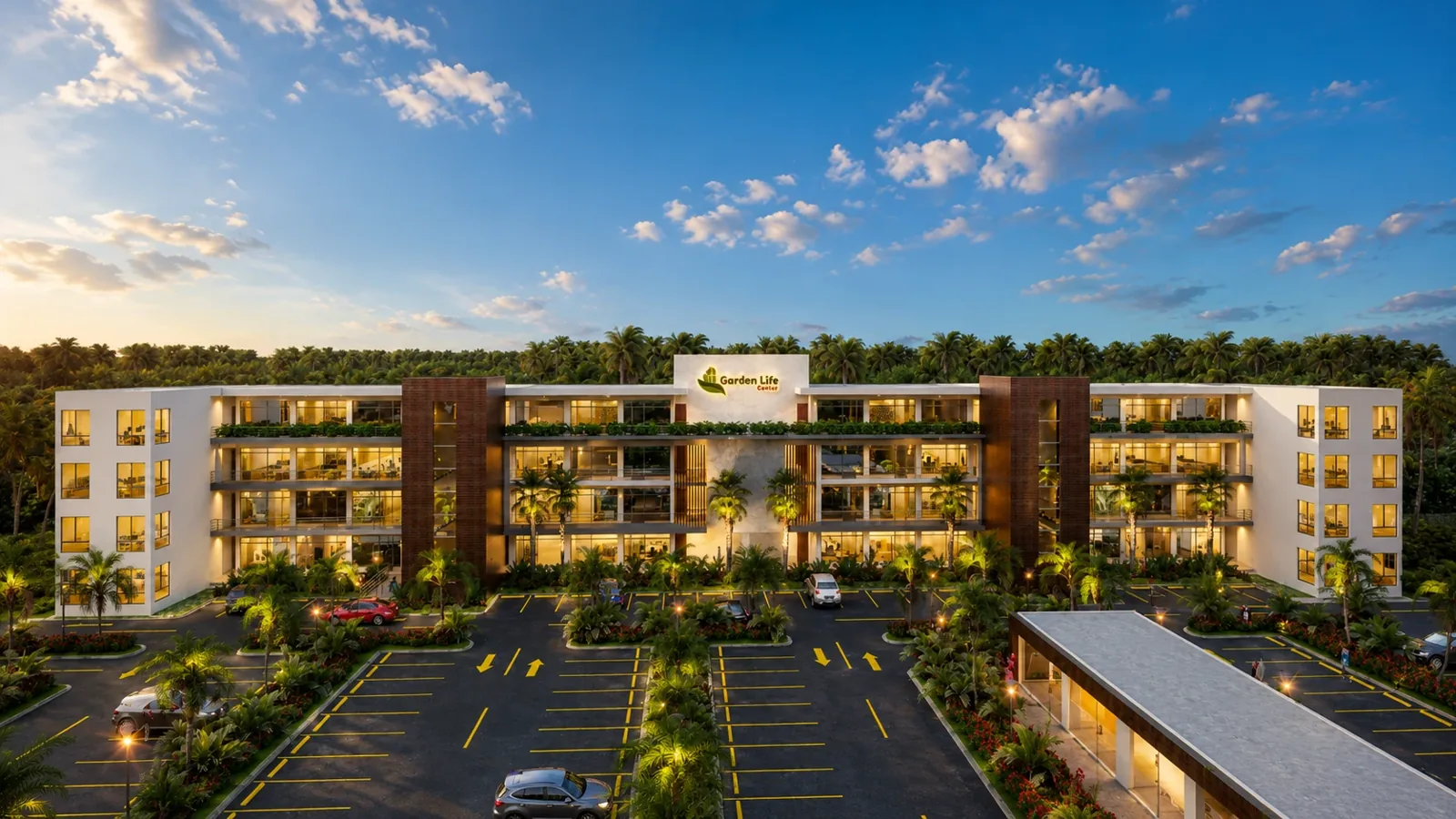 Plaza comercial Garden Life Center en Boca Chica