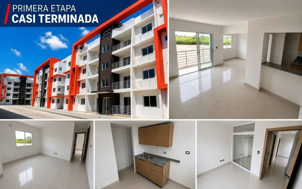 Primera etapa de Garden Life Residences casi terminada, fotos reales de la obra