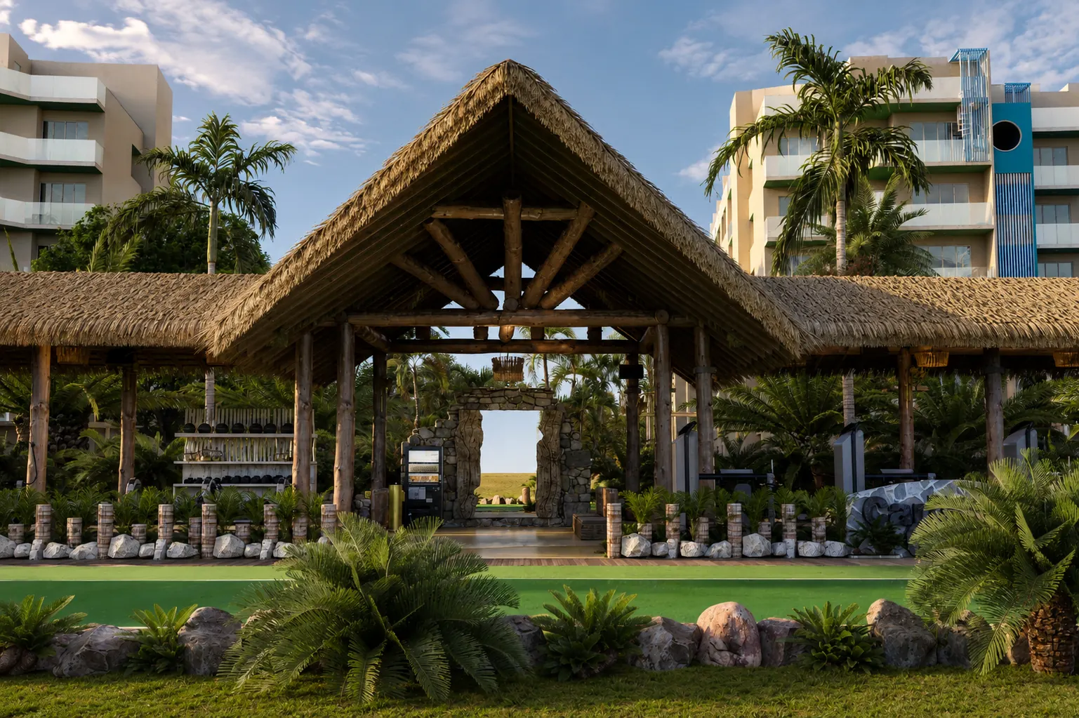 Gimnasio al aire libre y zona de crossfit de Cruise On Land Punta Cana