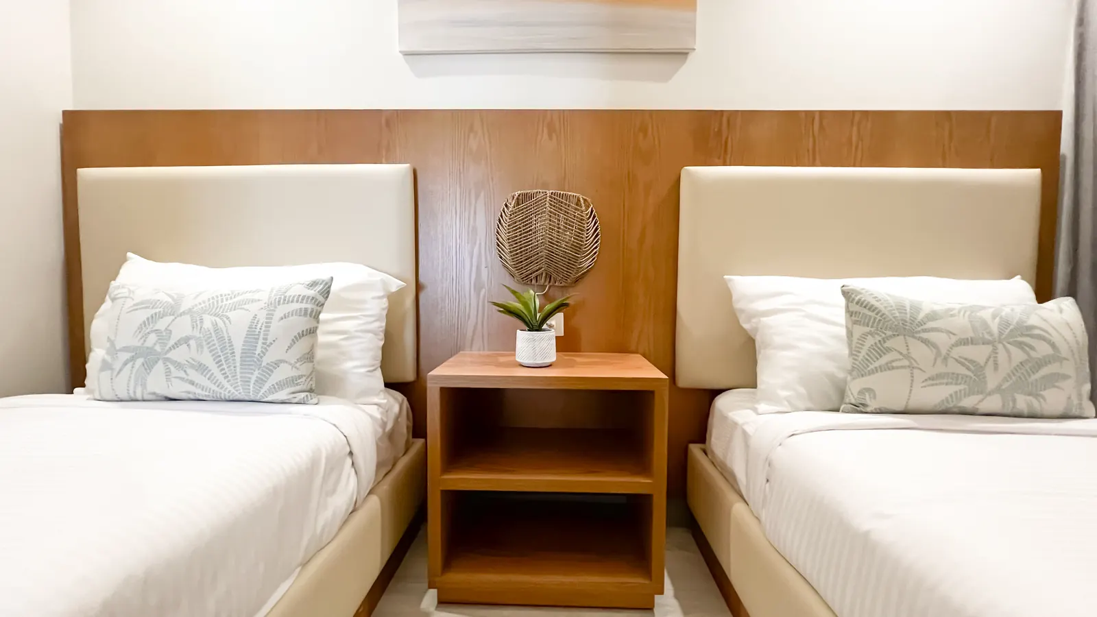 Habitación con dos camas del apartamento modelo de Cruise On Land Punta Cana