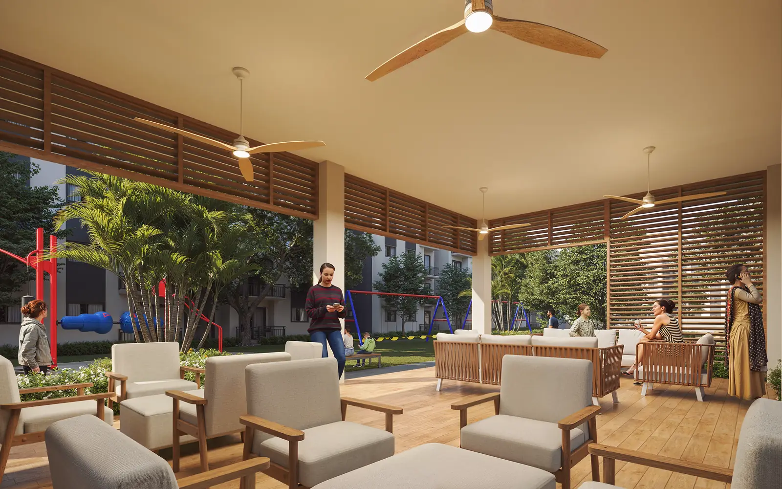 Interior del gazebo para eventos de Brisas de las Colinas 7