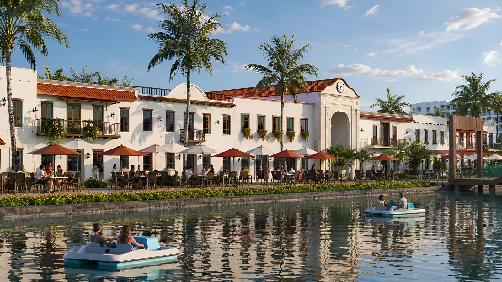 Plaza Colonial frente al lago de Cruise On Land Punta Cana