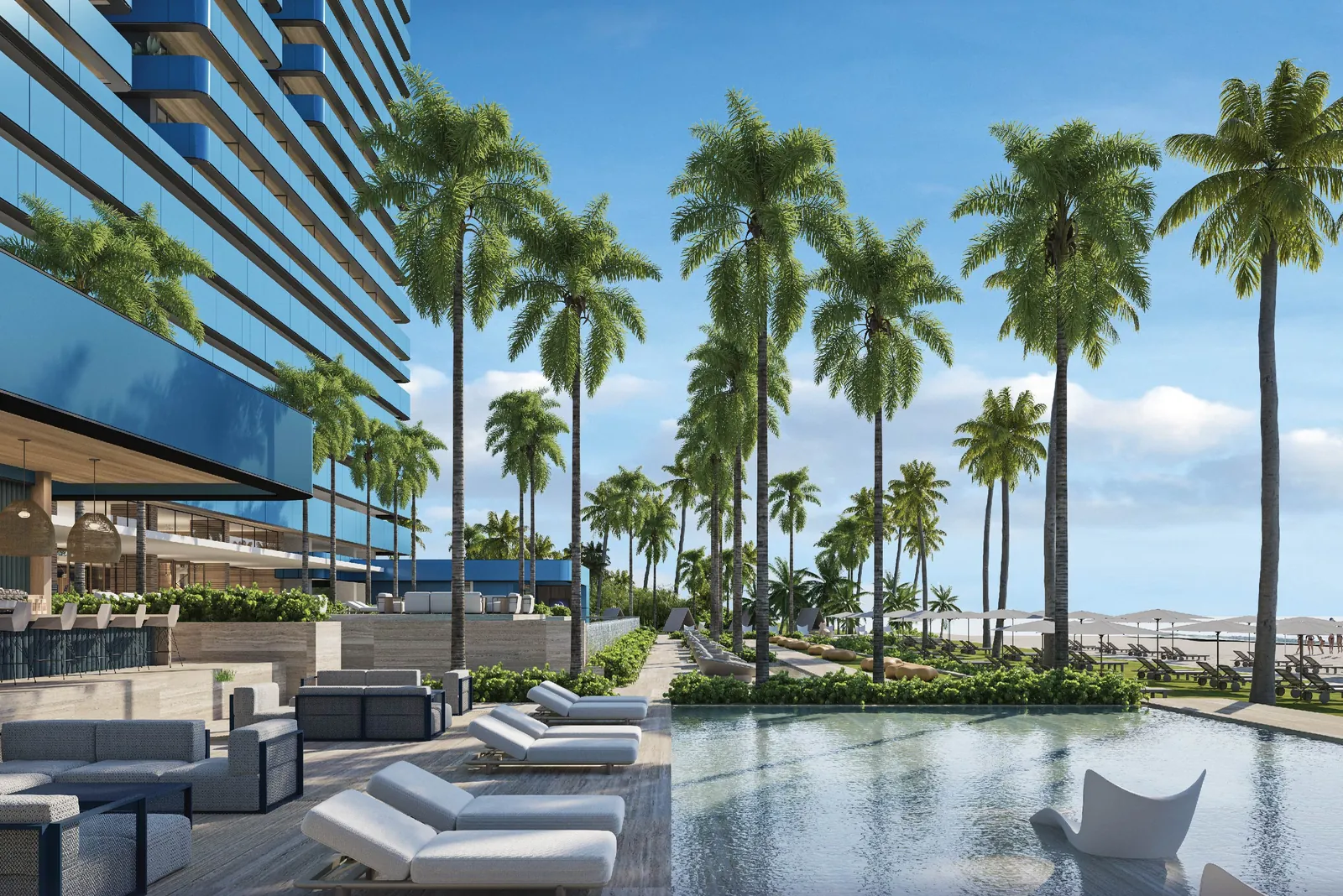The Sea Salt, piscina para adultos con jacuzzi y bar en Oceanic Juan Dolio