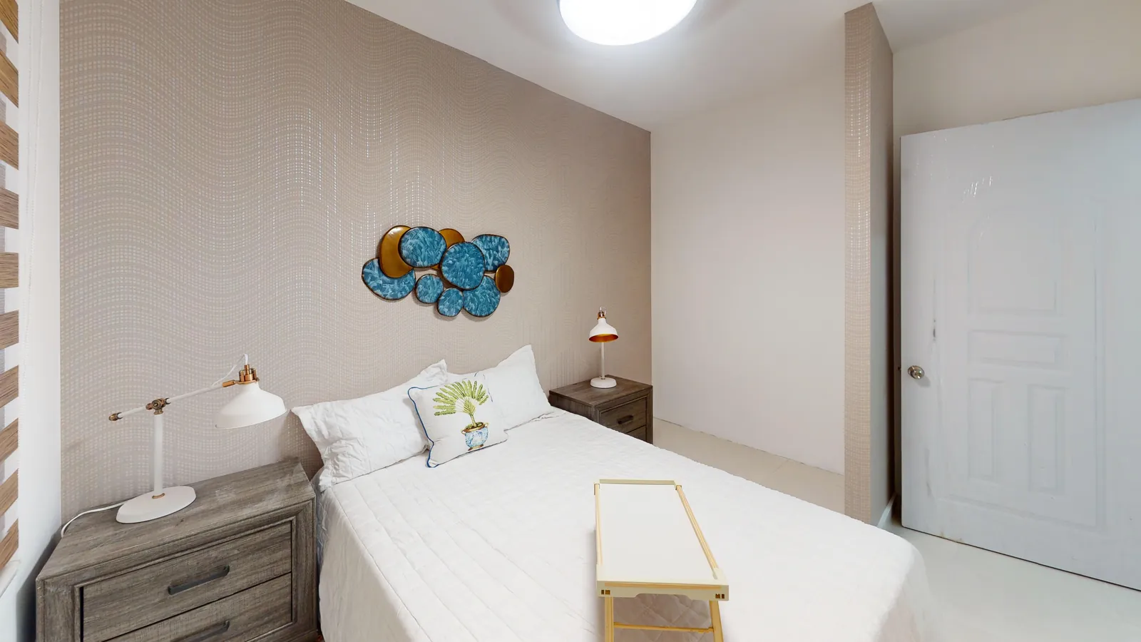 Segunda habitación del apartamento modelo del Residencial Don Galo J. Mariot