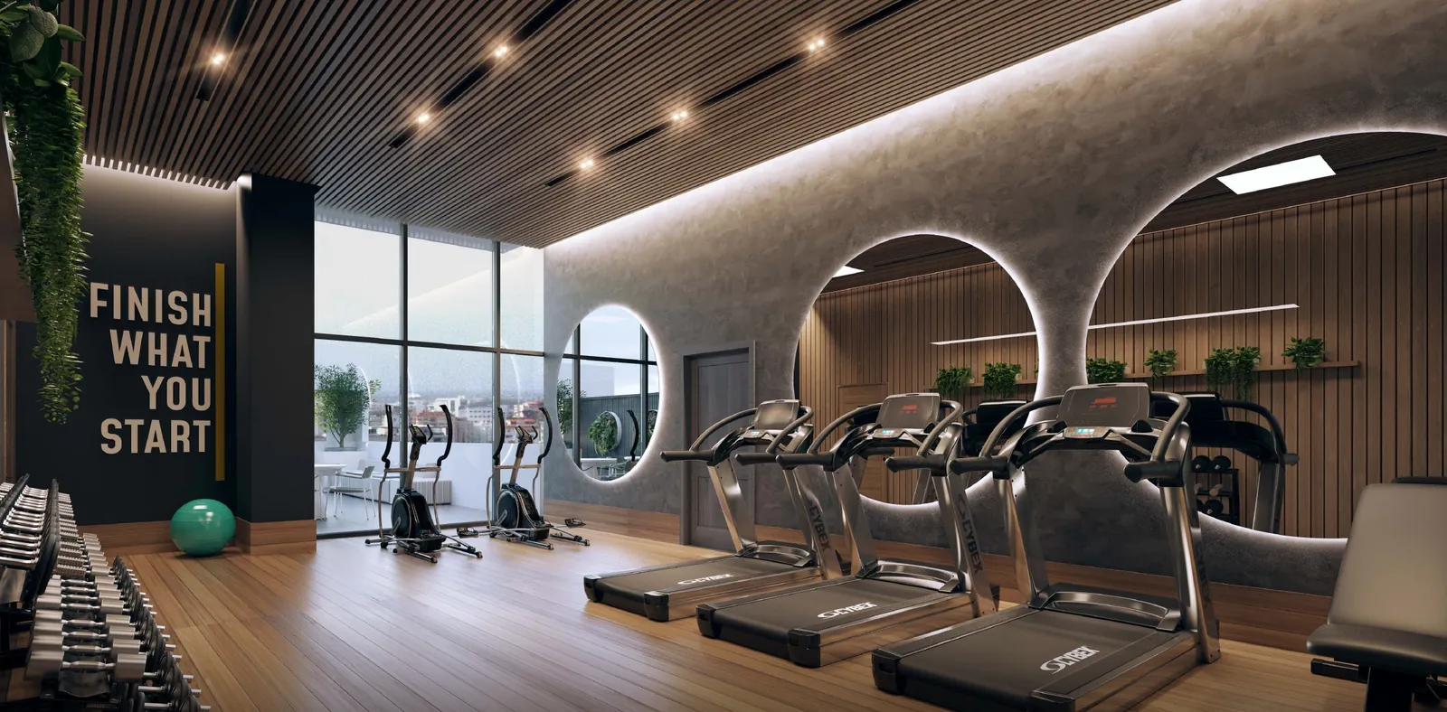 Gimnasio de The Wellness Club en Distrito Playa Juan Dolio